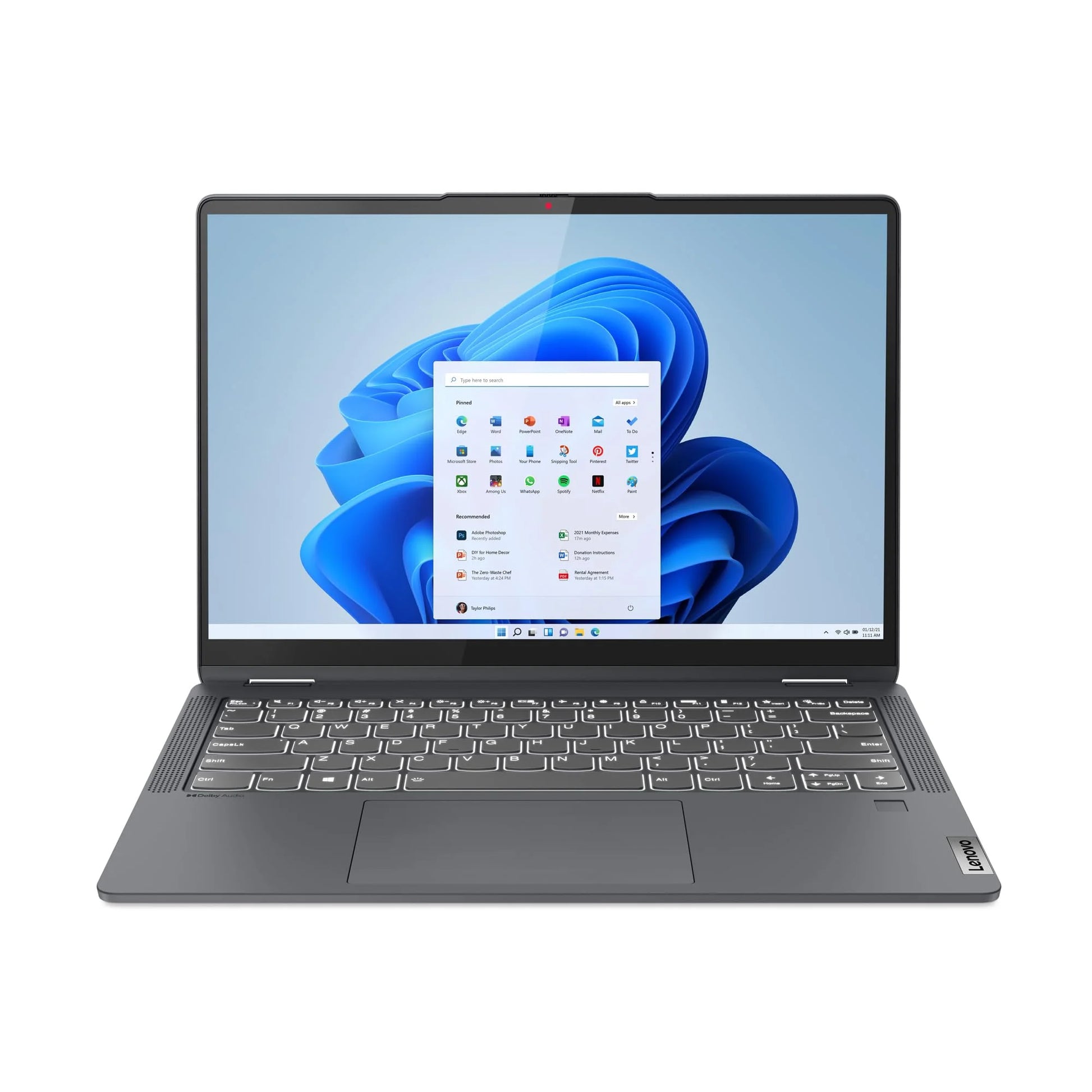 Ideapad Flex 5 14" WUXGA Multi-Touch, Intel Core I3-1215U, 8GB RAM, Intel UHD Graphics, 256GB SSD, Win 11 Home in S Mode, Storm Grey, 82R7003WUS