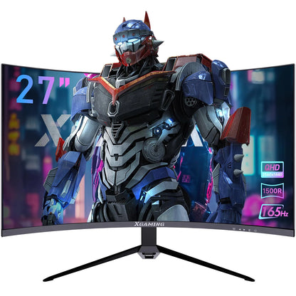 34" 165Hz Ultrawide Curved Gaming Monitor, WQHD 3440 * 1440P Computer Monitor, 1440P Monitor, 21:9,1500R, 1Ms(Gtg) with Adaptive Sync, DP& HDMI Port, 2*Speaker, Black